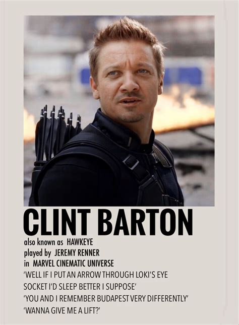 barton marvel|clint barton personality.